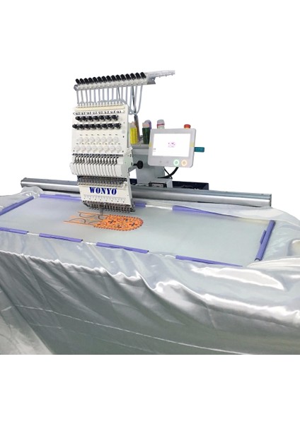 WY1201CL Tek Kafa 12 Iğne Nakış Makinesi (120CM x 35CM Işleme Alanı)