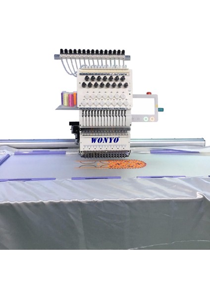 WY1201CL Tek Kafa 12 Iğne Nakış Makinesi (120CM x 35CM Işleme Alanı) fiyatları