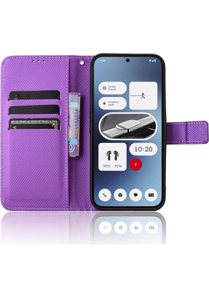 Nothing Telefon 2A Kart Tutucu Kickstand Kapak Manyetik Cüzdan (Yurt Dışından)