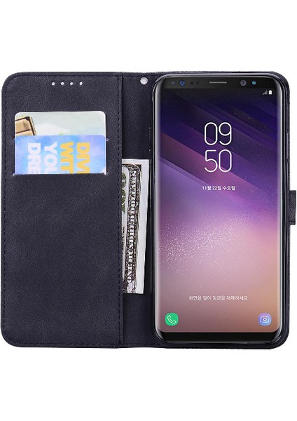 Samsung Galaxy S8 Artı Kart Yuvası Standı ile Flip Telefon Kılıfı (Yurt Dışından)