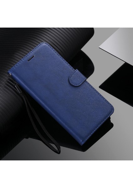 Mays Shop Xiaomi Redmi K40S Klasik Düz Renk Için Flip Case Yüksek Kalite Deri (Yurt Dışından)