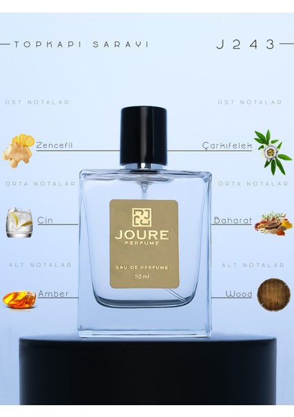 J243 - Votka Sıcak Baharatlar Aromatik Kokulu 50Ml Edp Erkek Parfüm