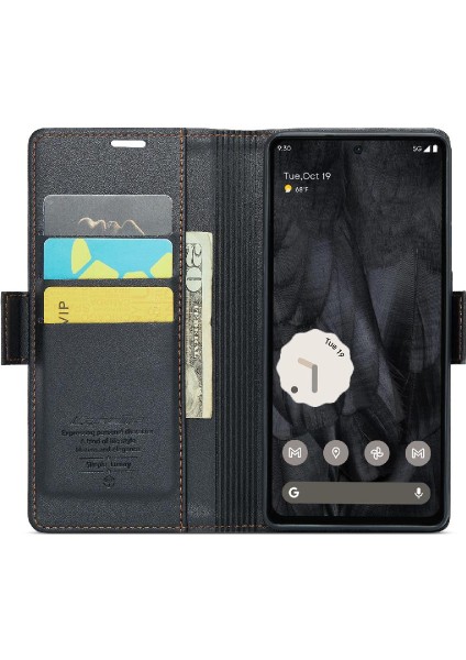 Google Pixel 8 Pro Anti Dolandırıcılık Kickstand Darbeye Dayanıklı Durumda (Yurt Dışından)