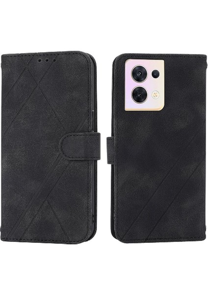 Oppo Filp 8 Pro 5g Anti Scratch Için Kickstand Durumda Tam Koruma Pu (Yurt Dışından)