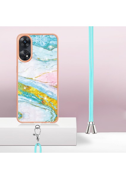 Oppo Oppo 8t 4g Tampon Mermer Crossbody Kordon Askısı Için Kılıf Yumuşak (Yurt Dışından) indirimleri