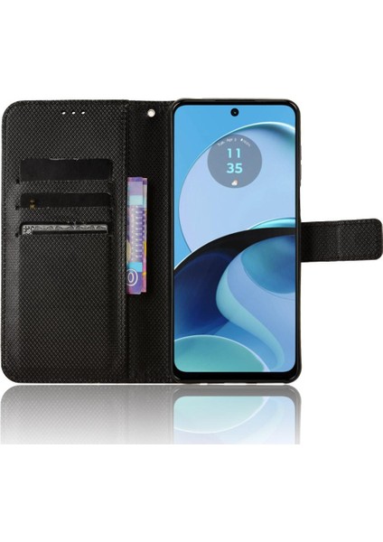 Motorola Moto G14 4g Kart Tutucu Kapak Kickstand Manyetik Cüzdan (Yurt Dışından) modelleri