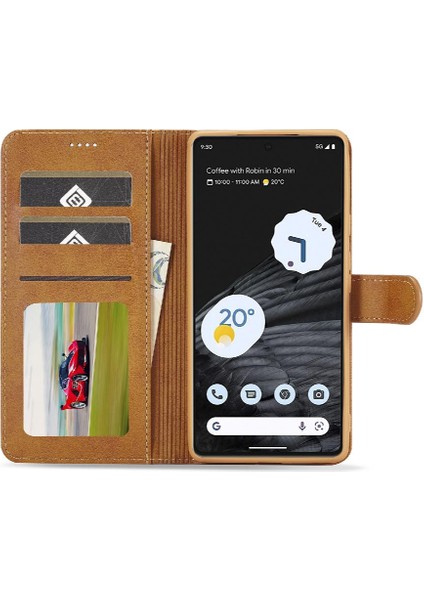 Google Piksel 7 Pro Kart Yuvaları Cüzdan Buzağı Doku Yatay Için Kılıf (Yurt Dışından) fırsatları