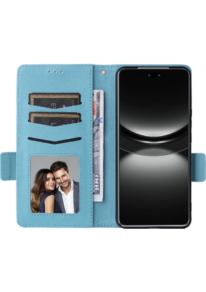 Mays Shop Huawei Nova 12 Pro Cüzdan Manyetik Pu Deri Kart Yuvaları Tutucu (Yurt Dışından)