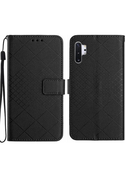 Samsung Galaxy Not 10 Artı Elmas Kabartmalı Manyetik Kapak Için Flip Case (Yurt Dışından)
