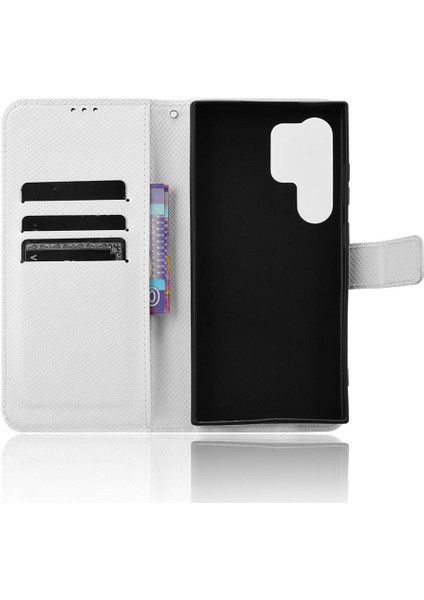 Samsung Galaxy S24 Ultra Kickstand Kapak Manyetik Cüzdan Kartı Için Kılıf (Yurt Dışından) fırsatları