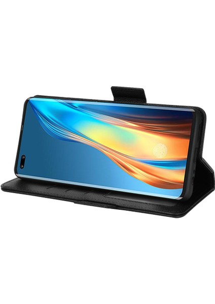 Tecno Phantom x Kart Yuvaları Için Kılıf Tutucu Pu Deri Cüzdan Yan Toka (Yurt Dışından)