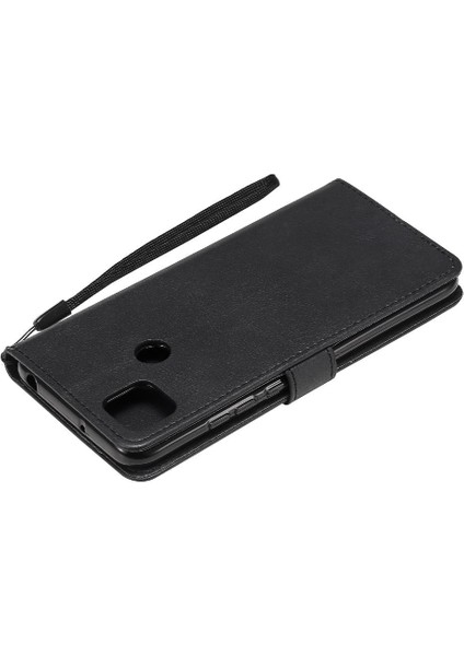 Kart Yuvası ile Xiaomi Redmi 9c Için Flip Case Iş Cüzdan Telefon Kılıfı (Yurt Dışından)