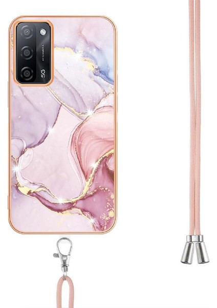 Oppo A16/A16S/A54S Tampon Anti-Scratch Yumuşak Crossbody Kordon Için Kılıf (Yurt Dışından)