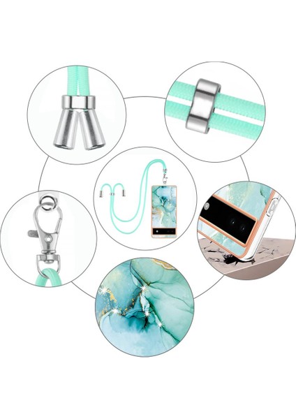 Google Piksel 6A Tampon Crossbody Kordon Askısı Anti-Scratch Yumuşak (Yurt Dışından) modelleri