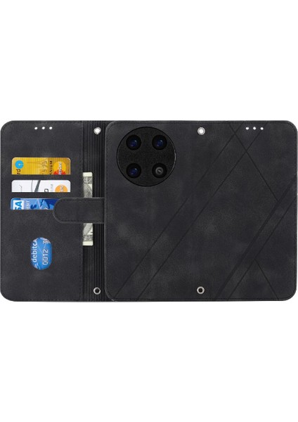 Mays Shop Huawei Mate 60 Için Kickstand Durumda Bilek Kayışı El Cüzdan Kredi Kartı (Yurt Dışından)