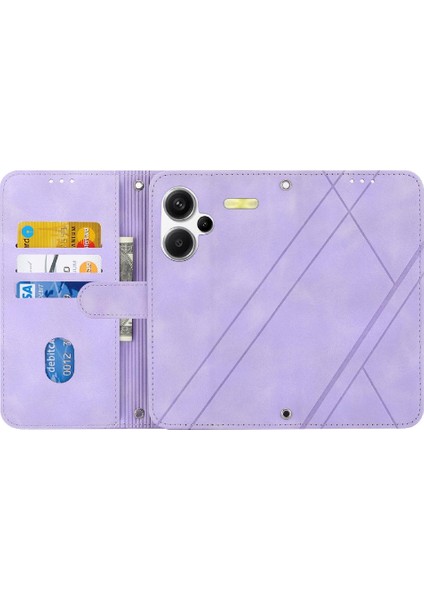 Xiaomi Redmi Not 13 Pro Artı Pu Deri Kapak Kredi Kartı Için Filp Durumda (Yurt Dışından)