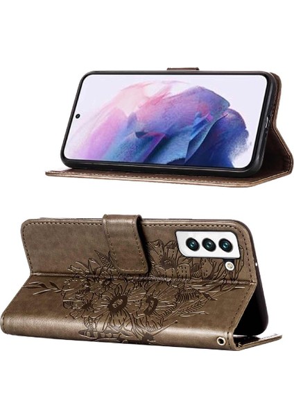Samsung Galaxy S22 5g Kabartma Kelebek Premium Deri Flip Case (Yurt Dışından) indirimleri