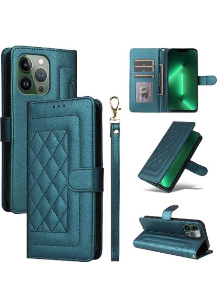 Iphone 13 Için Flip Case Pro Cüzdan Kapak Çevirin Deri Kılıf Darbeye (Yurt Dışından)