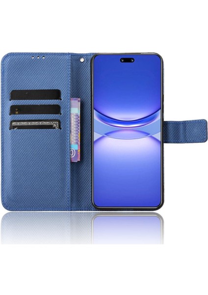 Huawei Nova 12 Için Kılıf Manyetik Cüzdan Kart Tutucu Kickstand Kapak (Yurt Dışından)