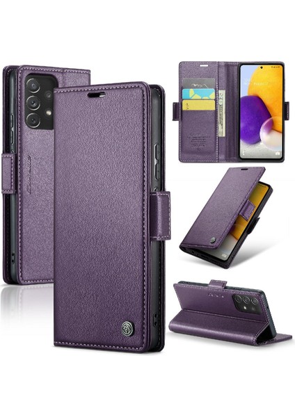 Samsung Galaxy A72 Kart Yuvası Darbeye Dayanıklı Durumda Cüzdan Durumda (Yurt Dışından)