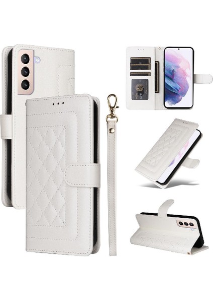 Samsung Galaxy S21 Artı Darbeye Dayanıklı Basit Iş Cüzdan Için Flip Case (Yurt Dışından)