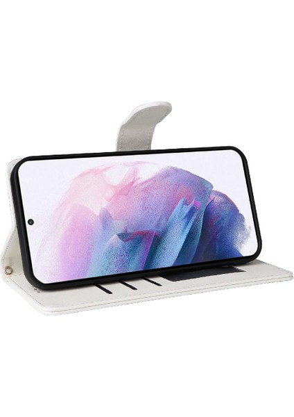 Samsung Galaxy S21 Artı Darbeye Dayanıklı Basit Iş Cüzdan Için Flip Case (Yurt Dışından)