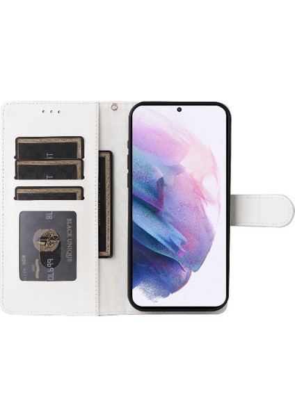 Samsung Galaxy S21 Artı Darbeye Dayanıklı Basit Iş Cüzdan Için Flip Case (Yurt Dışından)