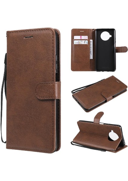 Xiaomi 10T Lite Için Flip Case Yüksek Kaliteli Deri Iş Cüzdan Telefon (Yurt Dışından)
