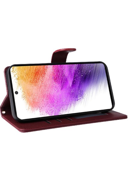 Samsung Galaxy A73 5g Için Flip Case Cüzdan Deri Kılıf Basit Iş (Yurt Dışından) indirimleri