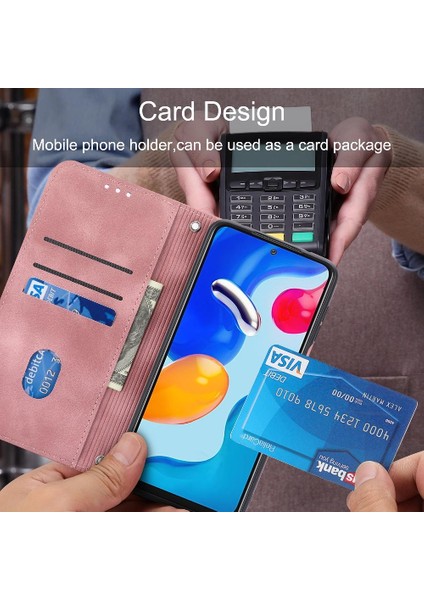 Xiaomi Redmi Not 11 Için Filp Durumda Pro Artı 5g Kredi Kartı Tutucu El Pu (Yurt Dışından) modelleri