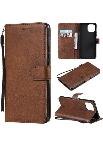 Xiaomi 11 Lite Için Flip Case Yüksek Kaliteli Deri Iş Cüzdan Telefon (Yurt Dışından)