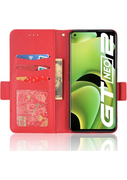 Realme Gt2 Pu Deri Yan Toka Kart Yuvaları Tutucu Cüzdan Için Kılıf (Yurt Dışından) modelleri