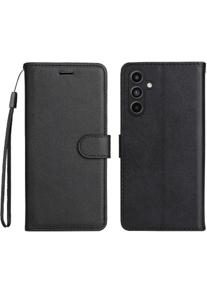 Samsung Galaxy A15 Iş Cüzdan Telefon Kılıfı Için Flip Case Klasik Katı (Yurt Dışından)