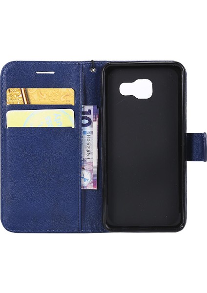 Mays Shop Samsung Galaxy A3 Için Flip Case 2016 Klasik Düz Renk ile Yüksek Kalite (Yurt Dışından)