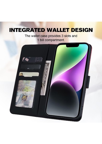 Iphone 14 Için Kılıf Artı Kapak Kapak Kılıf Darbeye Basit Cüzdan (Yurt Dışından) modelleri