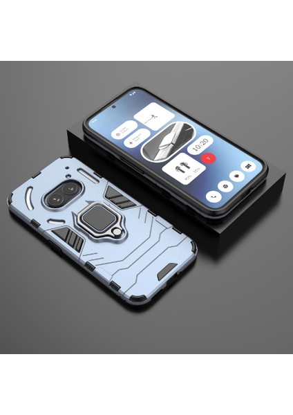 Nothing Telefon 2A 360 &deg; Dönen Halka Darbeye Kapak Askeri Damla (Yurt Dışından)
