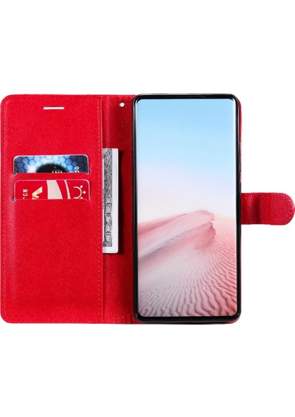 Kart Yuvası ile Xiaomi Mix 4 Için Flip Case Iş Cüzdan Telefon Kılıfı Katı (Yurt Dışından)