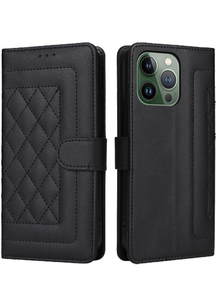 Iphone 13 Için Flip Case Pro Cüzdan Kapak Çevirin Deri Kılıf Darbeye (Yurt Dışından)