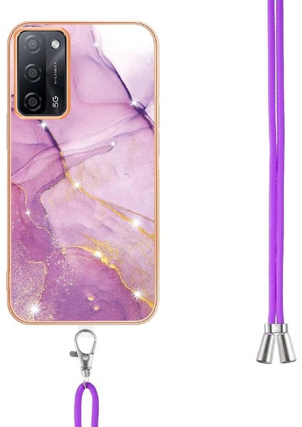 Oppo A16/A16S/A54S Tampon Anti-Scratch Yumuşak Crossbody Kordon Için Kılıf (Yurt Dışından)