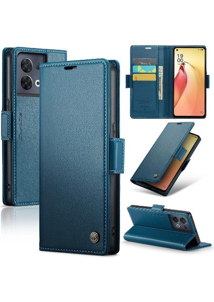 Oppo Caseme 8 Pro 5g Anti Dolandırıcılık Cüzdan Durumda Kart Yuvası Durumda (Yurt Dışından)