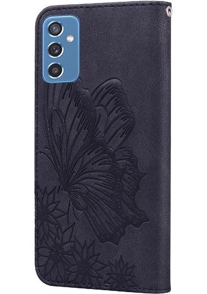 Samsung Galaxy M52 5g Için Kılıf Kart Yuvası Standı Deri ile Büyük Kelebek (Yurt Dışından)