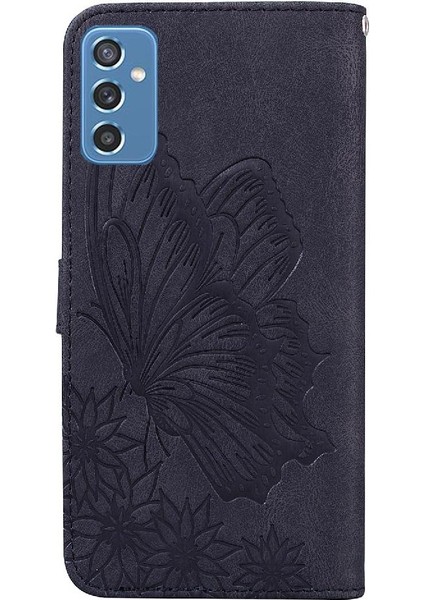 Samsung Galaxy M52 5g Için Kılıf Kart Yuvası Standı Deri ile Büyük Kelebek (Yurt Dışından) modelleri