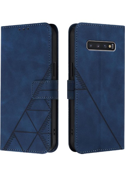 Samsung Galaxy S10 Artı Flip Folio Kitap Koruyucu Cüzdan Kapak (Yurt Dışından)
