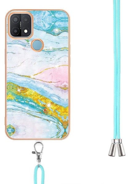 Oppo A15 Için KILIF/A15S Crossbody Kordon Askısı Tampon Mermer Anti-Scratch (Yurt Dışından) modelleri