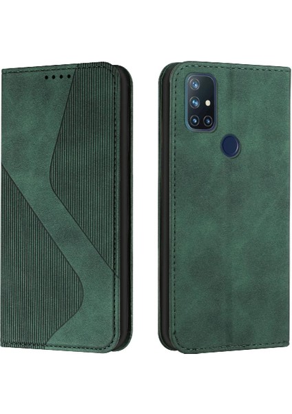 Oneplus Nord N10 5g Pu Deri Için Kılıf Folio Manyetik Cüzdan Kart Çevirin (Yurt Dışından)