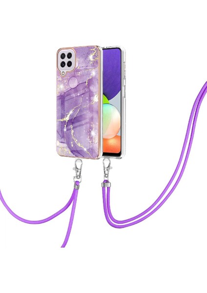 Samsung Galaxy A22 4g Mermer Crossbody Kordon Askısı Anti-Scratch Için Kılıf (Yurt Dışından) fiyatları