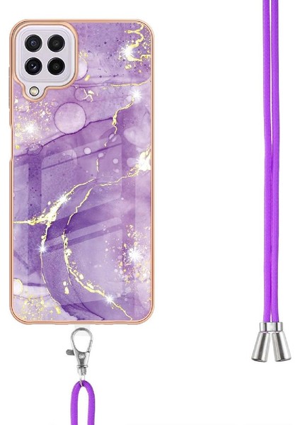 Samsung Galaxy A22 4g Mermer Crossbody Kordon Askısı Anti-Scratch Için Kılıf (Yurt Dışından) modelleri