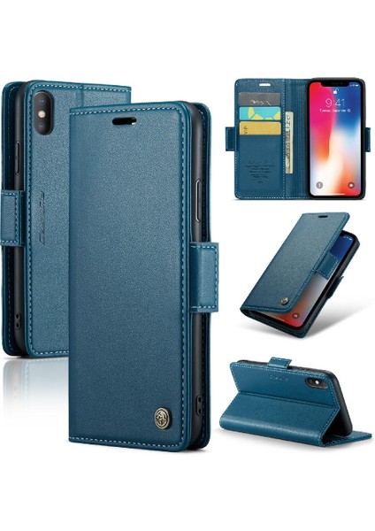 IPhone Xs Max Cüzdan Durumda Anti Dolandırıcılık Kart Yuvası Kickstand (Yurt Dışından) fiyatları