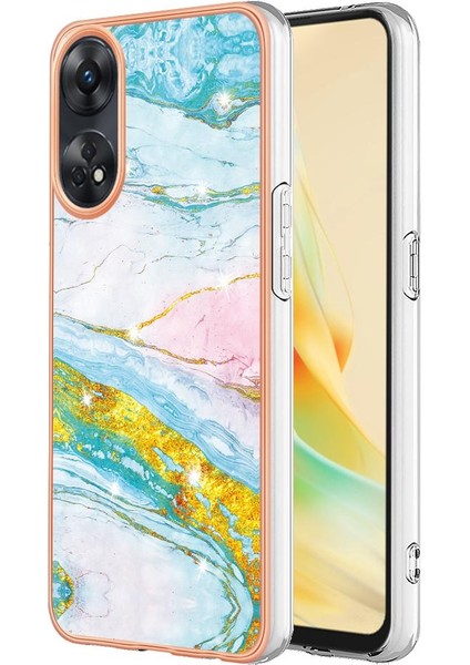 Oppo Oppo 8t 4g Koruma Için Kılıf Yumuşak Tampon Ince Tpu Mermer Desen (Yurt Dışından)