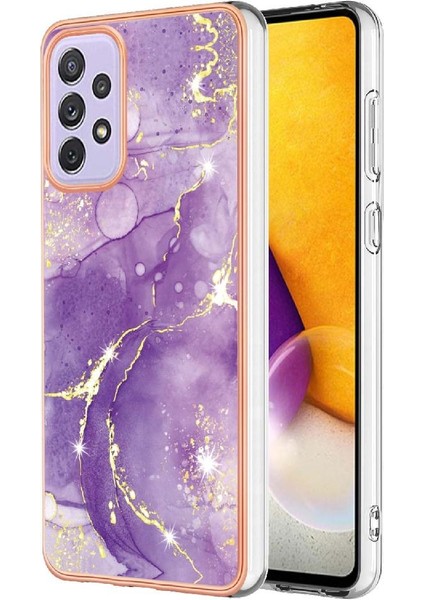 Samsung Galaxy A73 5g Yumuşak Tampon Koruma Mermer Desen Ince (Yurt Dışından)